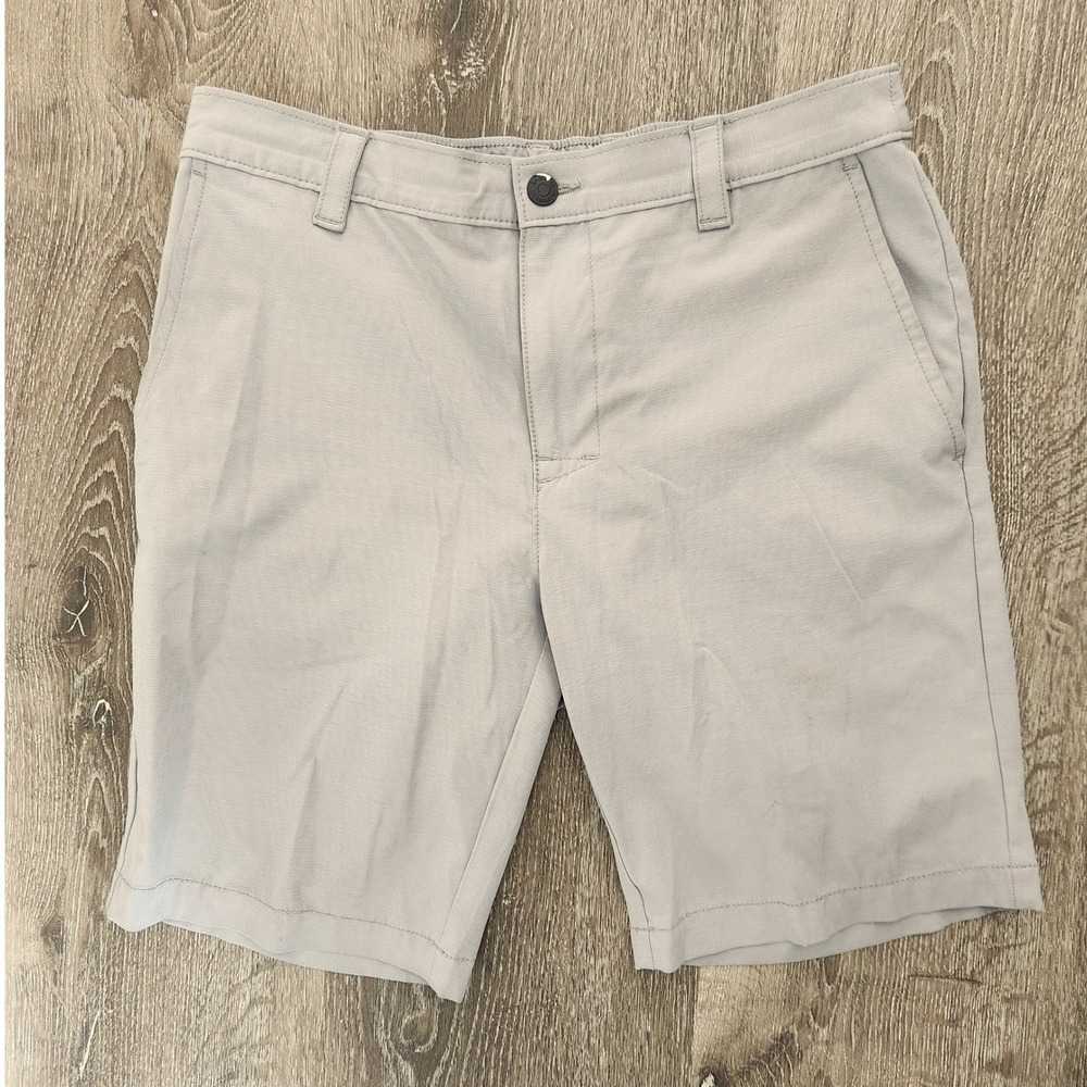 Banana Republic Men's Gray Stretch Performance Shorts Size 32 Elastic Waist